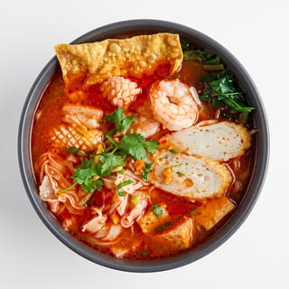 Yen ta fo (Thai pink noodle soup)