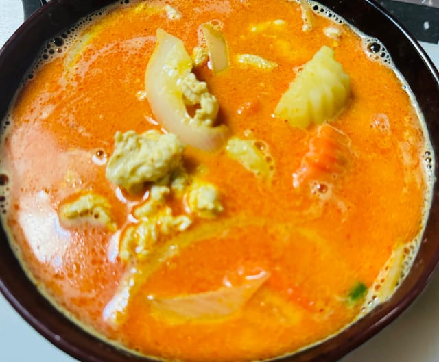 Yellow curry.