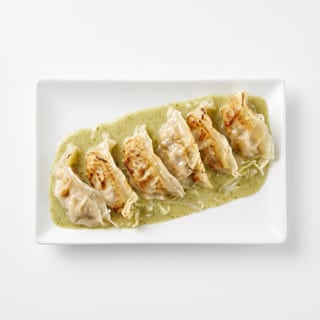 Chicken dumpling with curry sauce