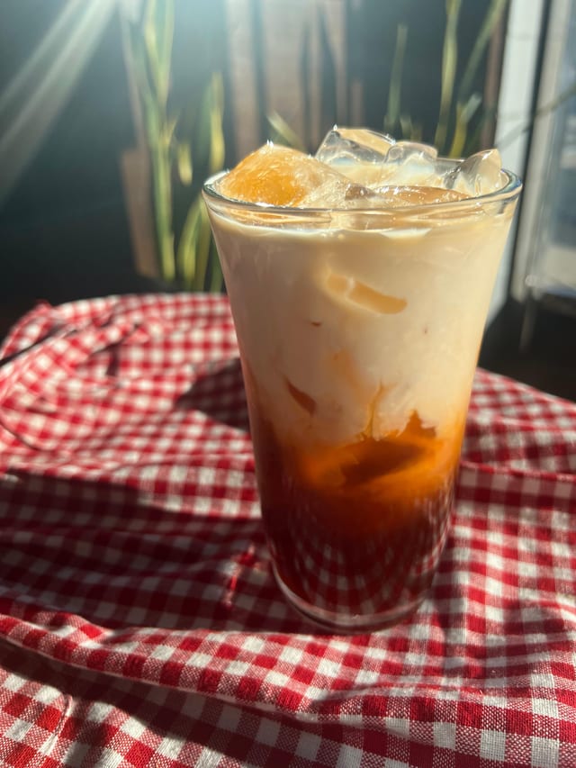 Thai iced tea.